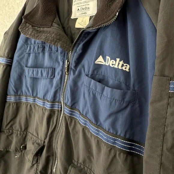 The Delta Collection Airlines Cintas Blue Supervisor Jacket Vintage Size Large - Picture 4 of 8